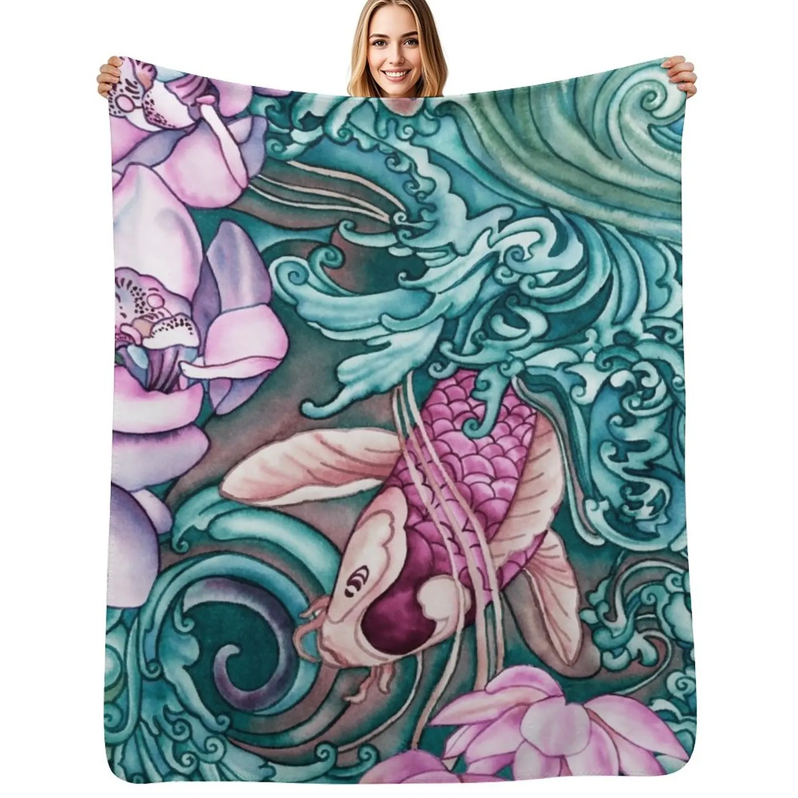 

Splash! Throw Blanket Bed Flannel decorative Summer Blankets