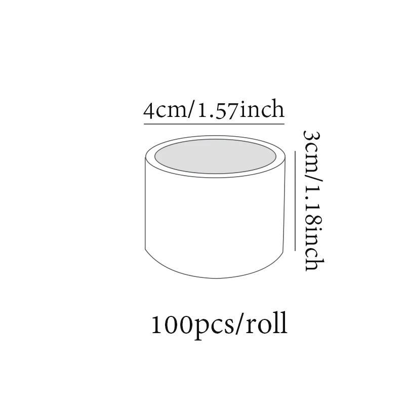 Washi Tape 100pcs/Roll Spring Color Flower Shaped Tape - Handbook Stationery for DIY Handmade & Scrapbook Diary Decoration