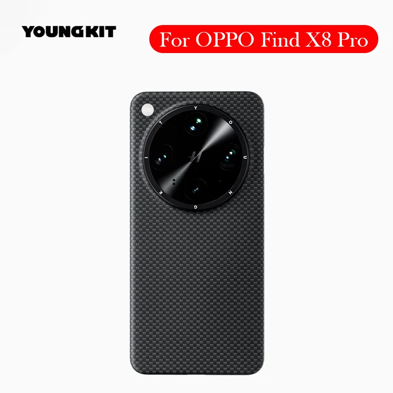 

YOUNGKIT кевларовый магнитный чехол для OPPO Find X8 Pro, задняя крышка из углеродного волокна, чехол для OPPO FIND X8 PRO