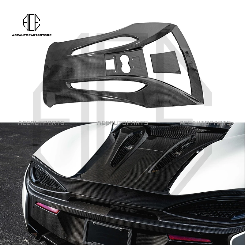 Dry Carbon Fiber Engine Lid For Mclaren 540C 570S 570GT OEM Style Engine Cover Engine Bonnet Body Kit Replacement