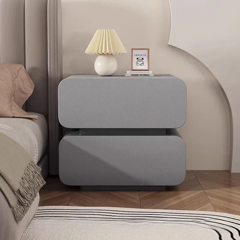 

Modern Wood Unique Italian Design Bedside Table Storage Cabinet Small Cream Style Nightstands Mesitas De Noche Furniture