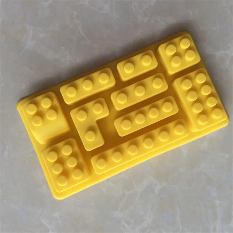 Building block silicone chocolate mold, long ice tray mold, homemade chocolate, fire paint wax particle mold