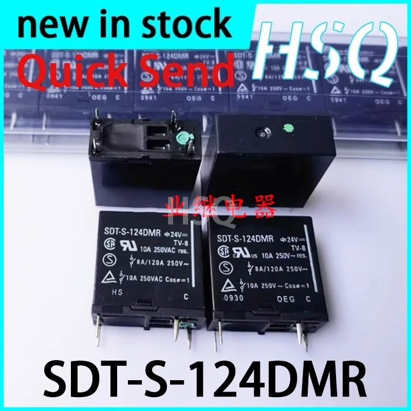 5PCS New SDT-S-124DMR 4-pin 10A Set of Normally Open 24V Relays