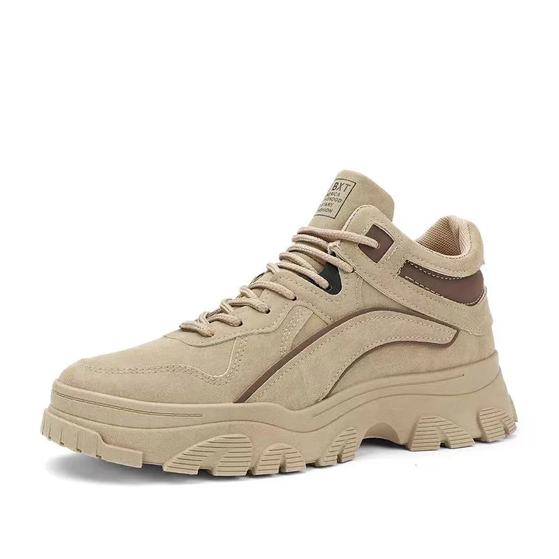 

Retro Desert Boots Men's Workwear Breathable British Style Men Shoes Luxury Handmade Trendy Lace Up Wear-Resistant Large Size 44