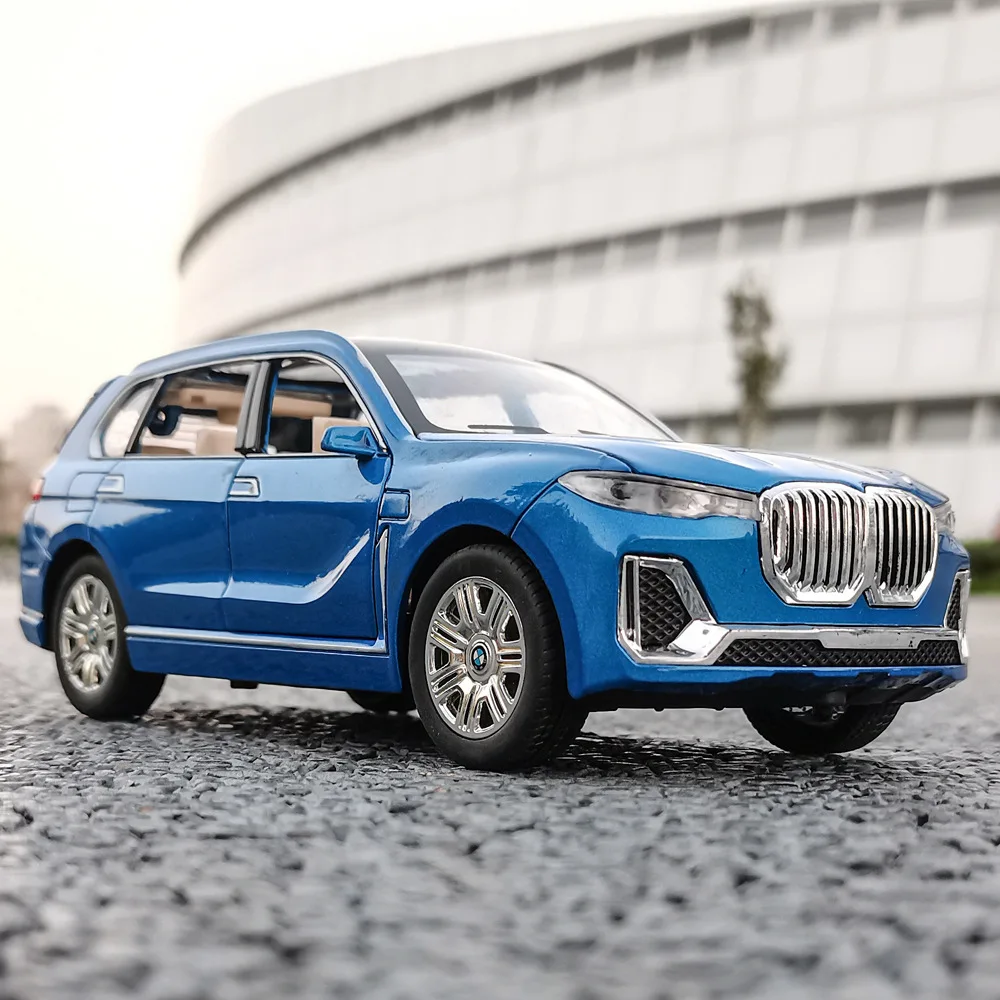 

1:24 X7 внедорожник высокая имитация литья под давлением модель автомобиля из металлического сплава звук свет отступить коллекция детские игрушки подарки