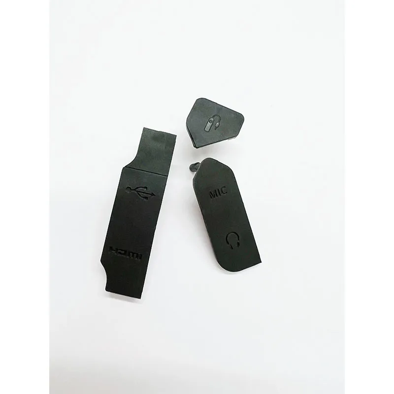 3pcs/Set for Canon EOS R USB Leather Side Cover USB Leather Left  Rubber