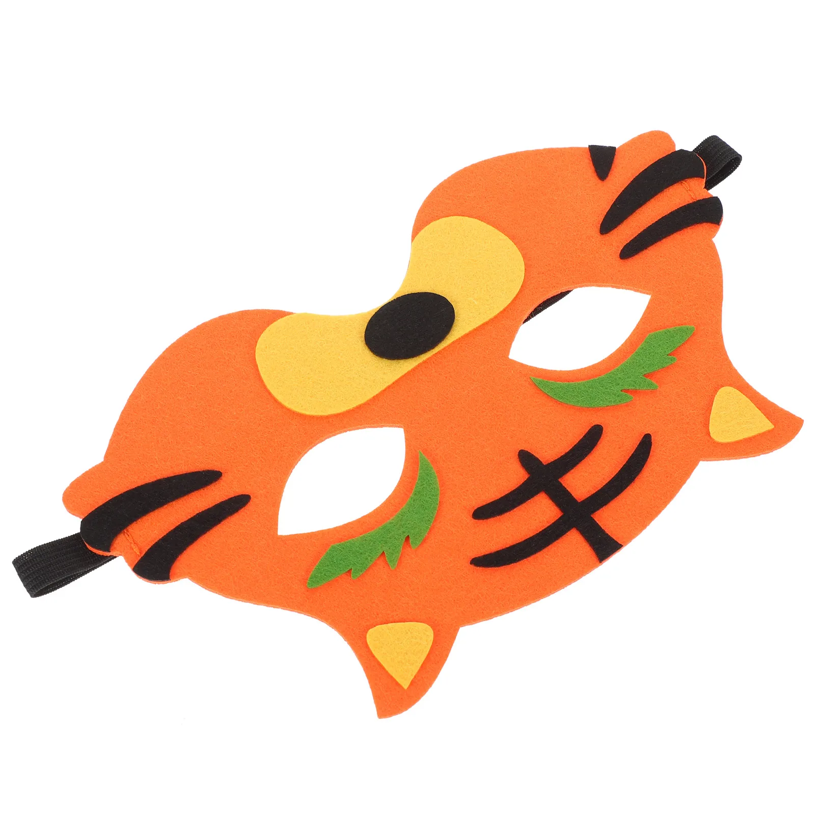 

Tiger Mask Half Halloween Props Cosplay Birthday Party Supplies Felt Decorations