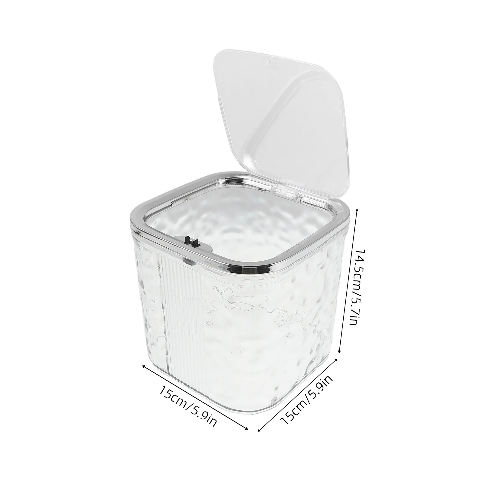 Children'S Hair Clip Storage Box: Transparent Press-To-Open Kids Hair Accessories Organizer For Girls Travel Vanity Holder