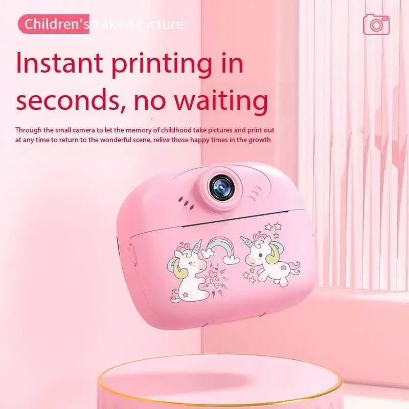 Thermal Paper Printing Camera Vlogging Cameras Portable Thermal Printer Children Gift Children's Photo Pair Photocamera Digital