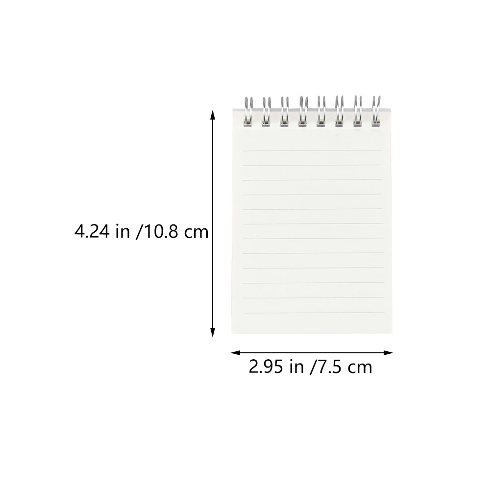 

6pcs Mini Notepad Notebook Writing Book PP Material Study Office Supplies Portable Design Students Stationery Schedule Handbook