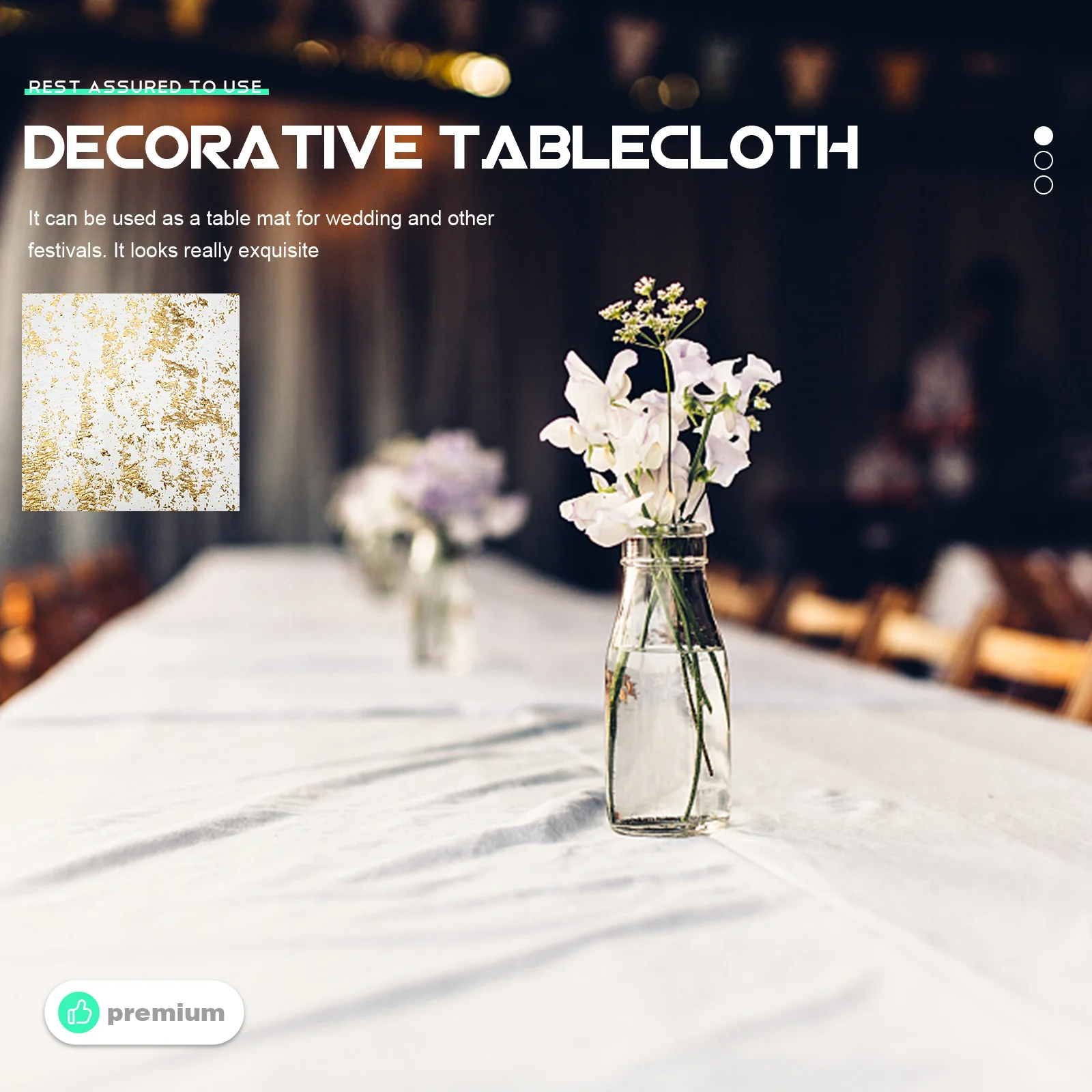 

French Style Flag Decorative Polyester Table Cover For Dining Room Kitchen Wedding Party Tablecloth Household