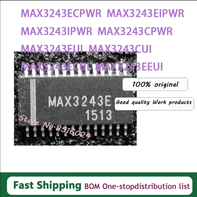 10PCS MAX3243ECPWR MAX3243EIPWR MAX3243IPWR MAX3243CPWR MAX3243EUI MAX3243CUI MAX3243ECUI MAX3243EEUI MAX7456EUI IC