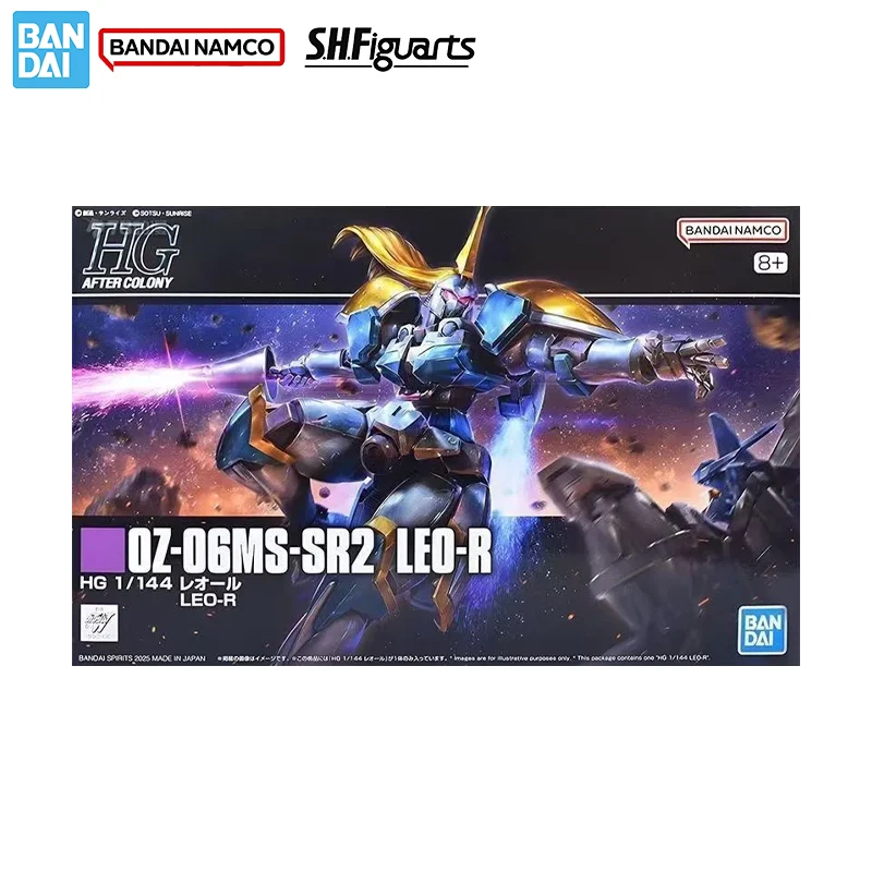 Bandai Asli Asli Gambar Gundam Model Kit HGAC 1/144 OZ-06MS-SR3 LEO-R Mobile Suit Koleksi Model Action Figure Mainan
