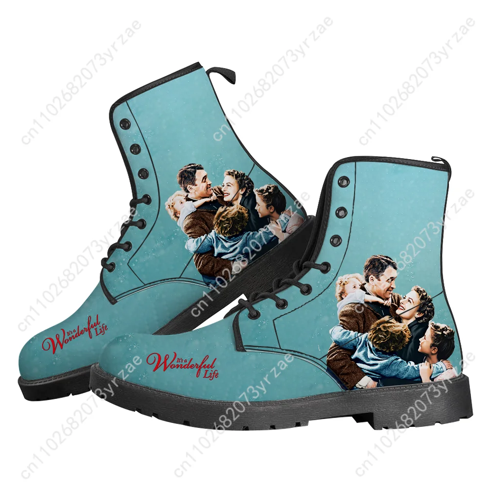 It's A Wonderful Life Boot Mens Womens Teenager Casual Boot Outdoor High Quality Casual Lightweight Fashion Pattern Custom Shoes