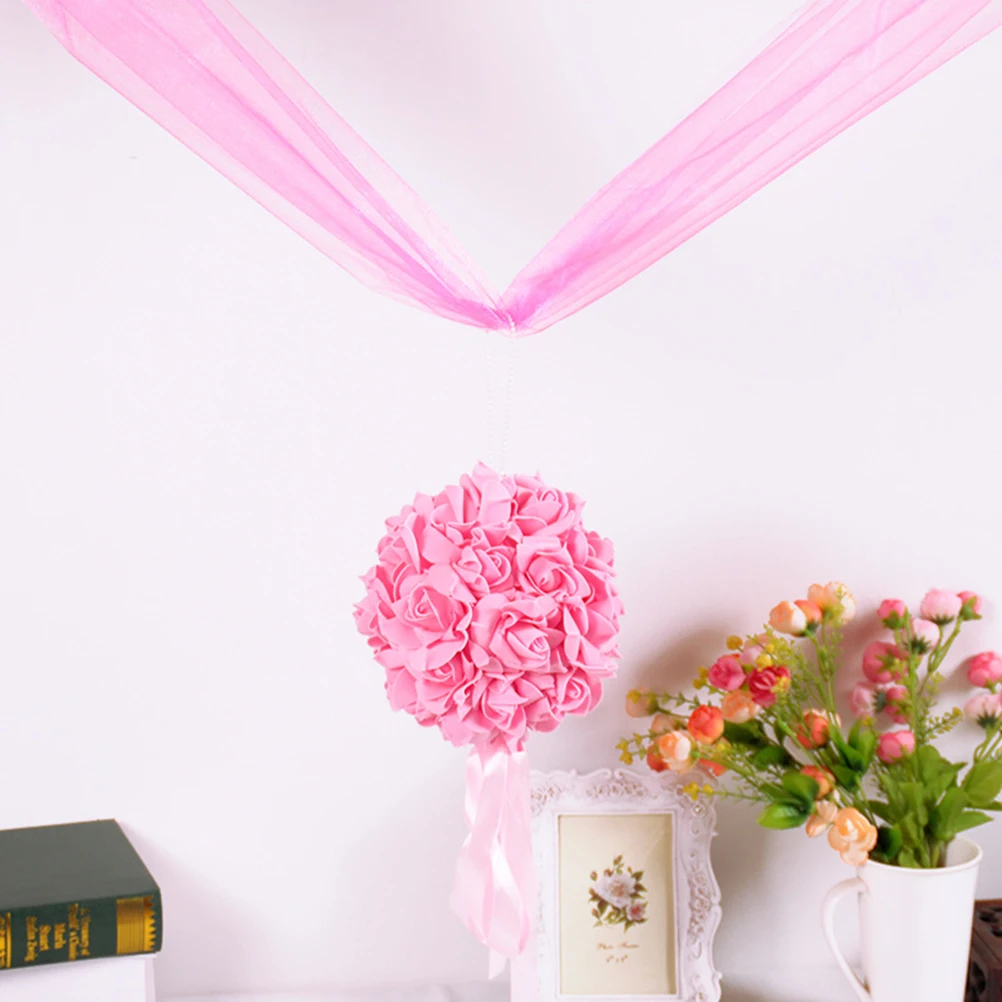 

1Pcs 10M Long DIY Gauze Roll Soft Sheer Curtain for Wedding Party Decor Arched Door Stage Background Bridal Bouquet Wrapping