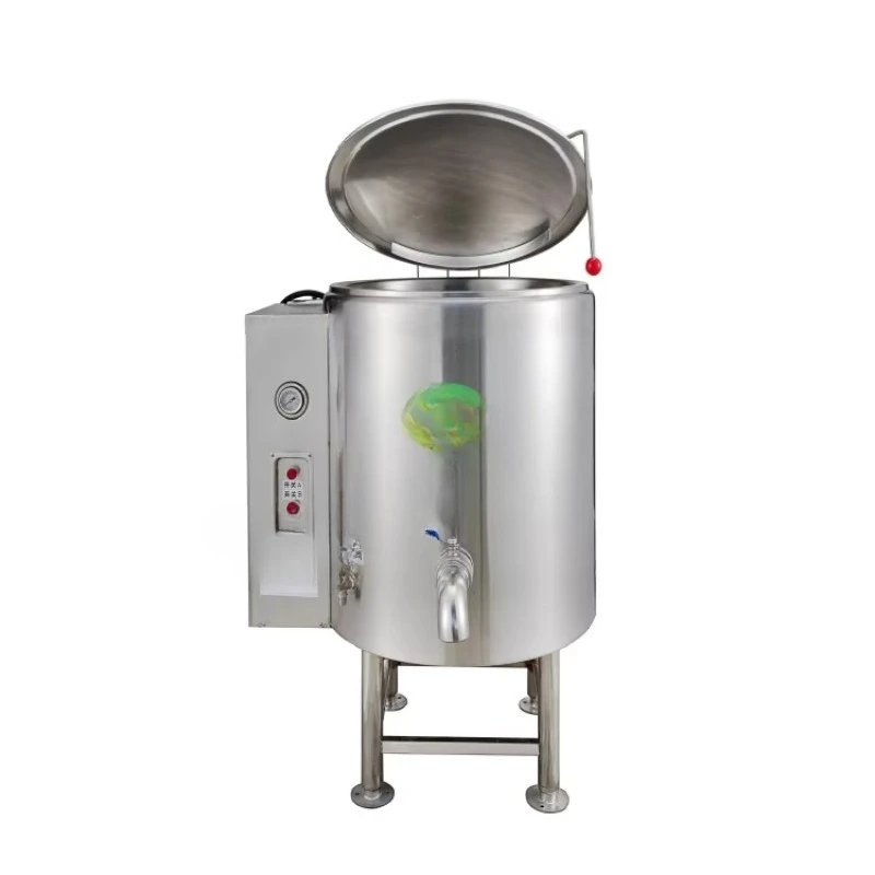 

80L industrial stainless steel electric soup pot indirect heating, heating element