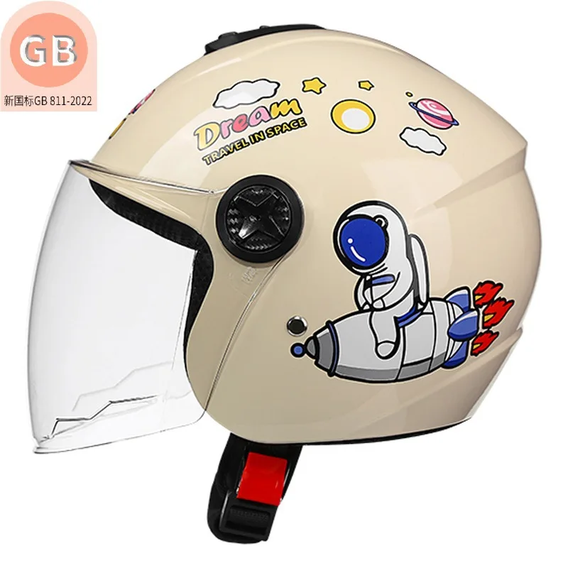 

Children's Helmets Motorcycles Half Helmets for Boys and Girls All-season Universal Baby Cartoon Safety Helmets casco moto