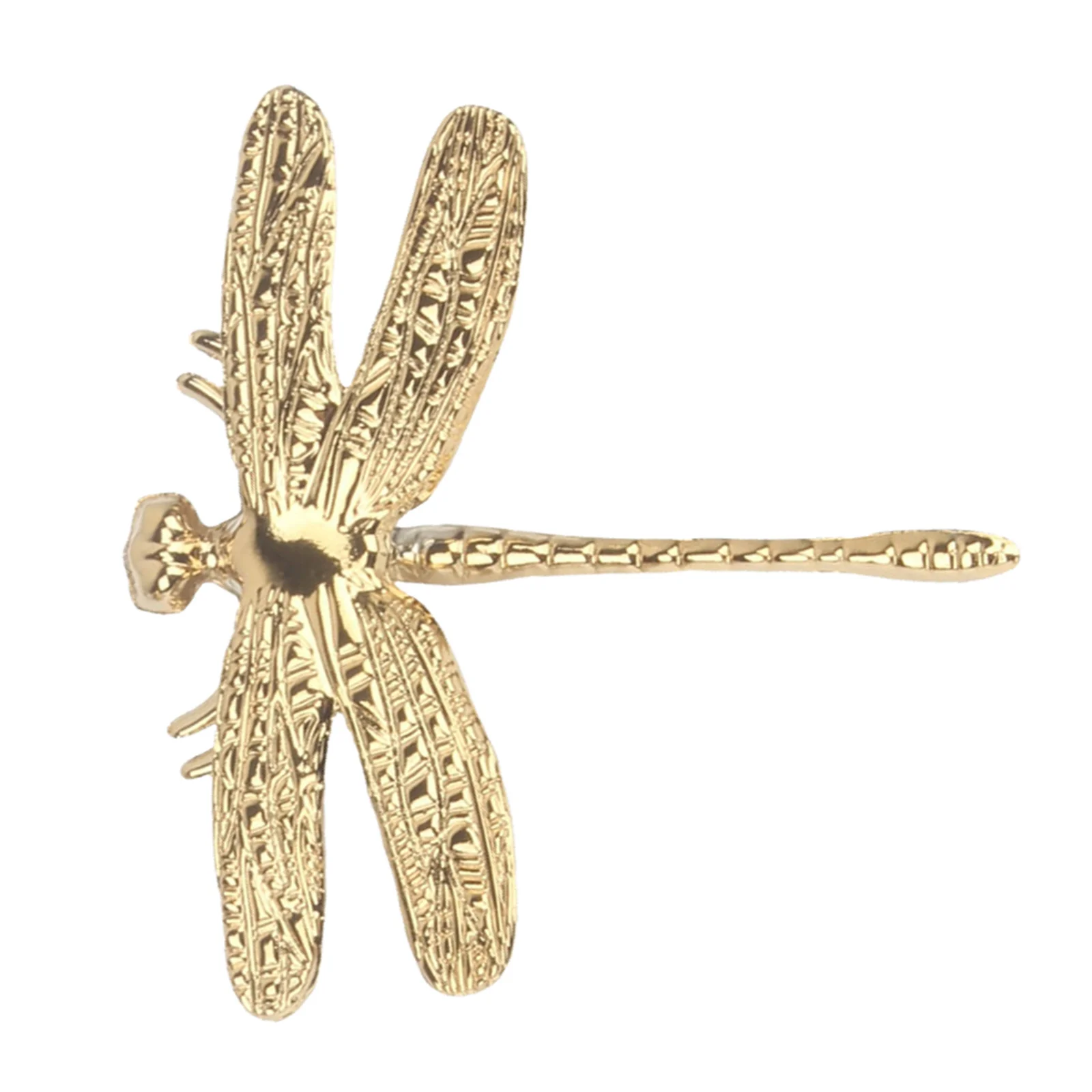

1pc Golden Copper Drawer Knob Dragonfly Shaped Single Hole Cabinet Handle Decorative Furniture Pull Wardrobe Hardware