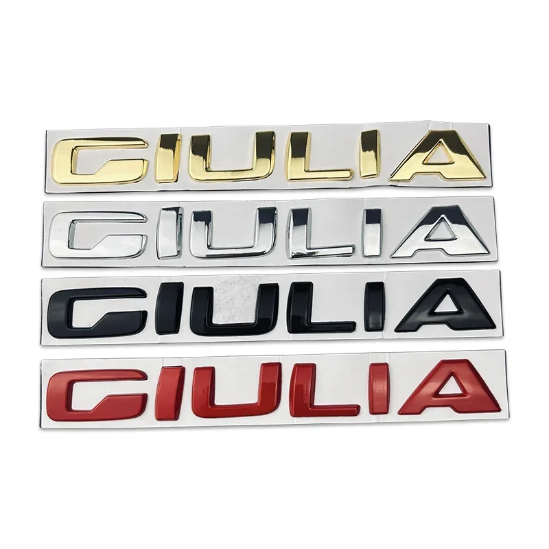 

Metal Car Body Sticker Letters Badge Styling for Alfa Romeo GIULIA Logo Auto Side Emblem Modification Accessories