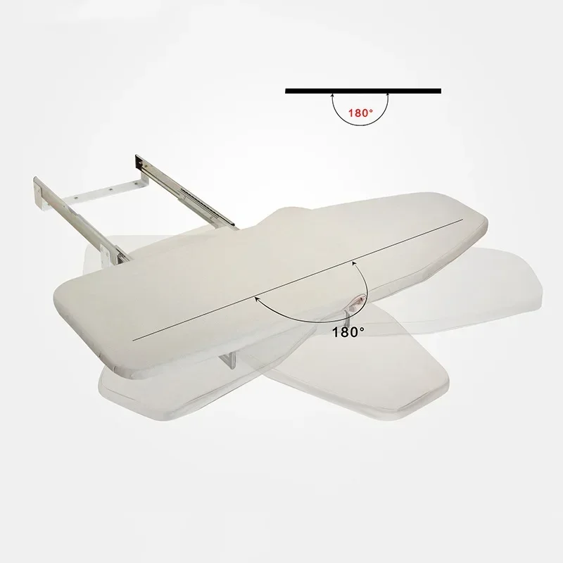 Imagem -03 - Armário Rotating Ironing Board Amortecedor Escondido Dobrando 180 Graus Rotação Livre