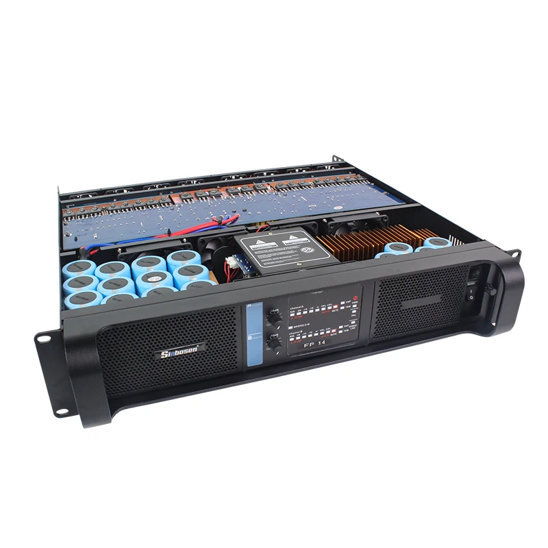 Subwoofer de canal duplo baixo DS-14K 4000W amplificador de potência poderoso para subwoofer de 18 polegadas