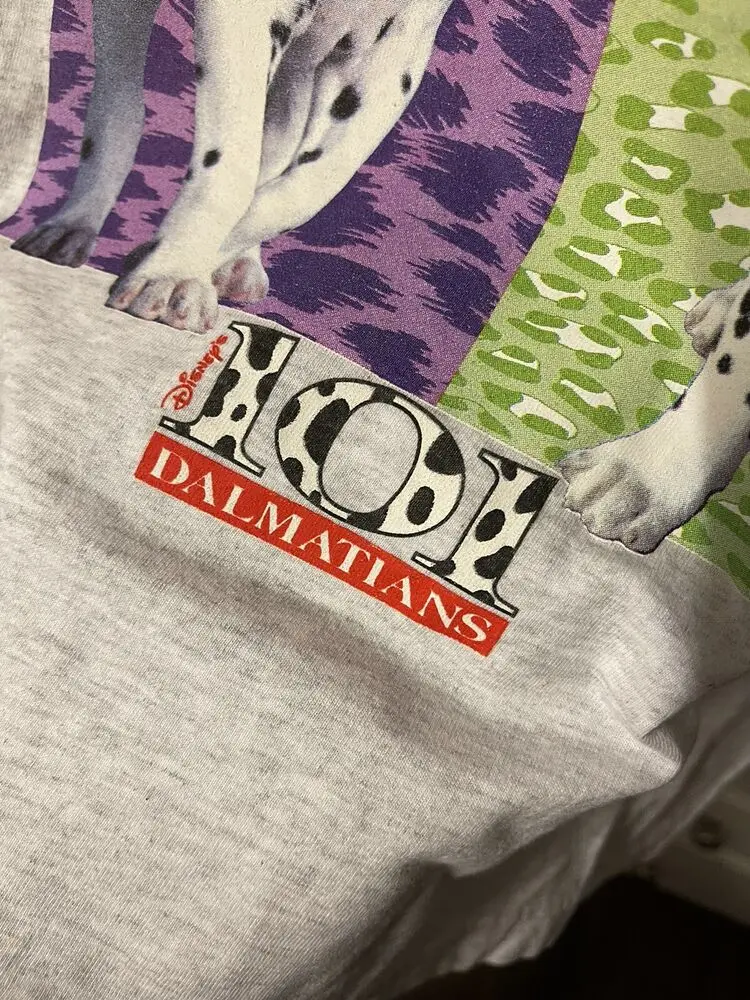 vintage t 90s Size 4XL Fits Like 2XL all over print 101 Dalmatians