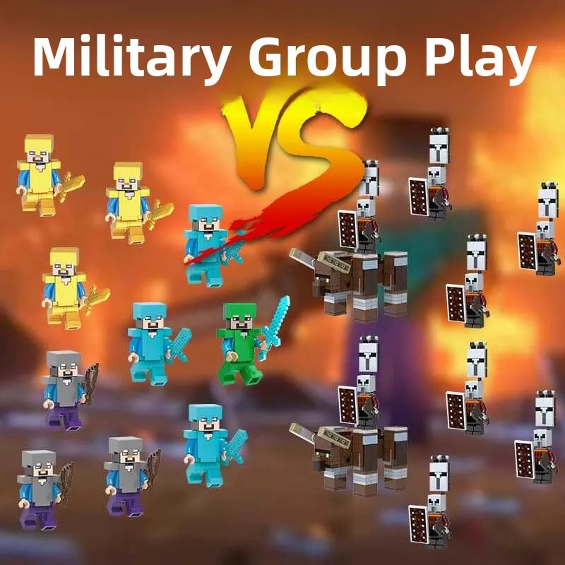 شخصيات لعبة وورلد أوف ووركرافت 2024 الجديدة، قرية مزعجة تصدر أصواتًا، حارس يتفاعل معه الأصوات، ألعاب جيش للأطفال