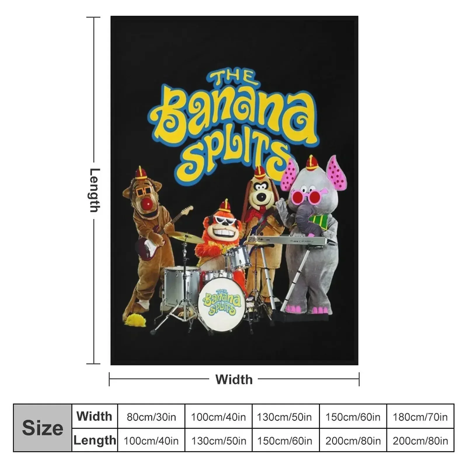 The Banana Splits Racerback Throw Blanket Decorative Throw Moving Summer Blankets