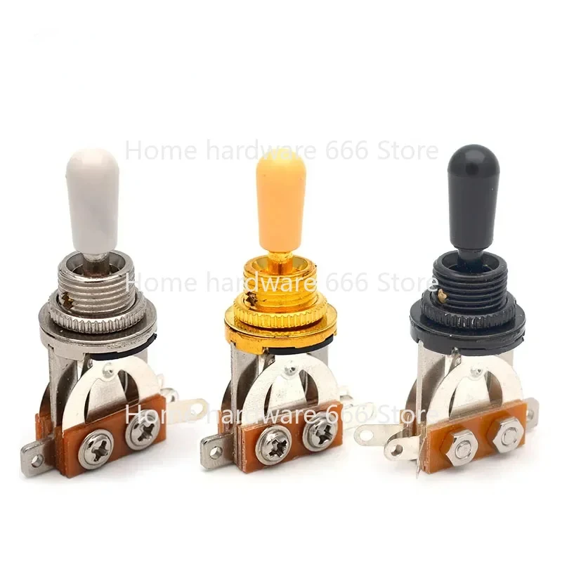 

3 Way Guitar Pickup Switch Selector Pickup Toggle Switch Parts for Les Paul Gutar Accessories Black/Gold