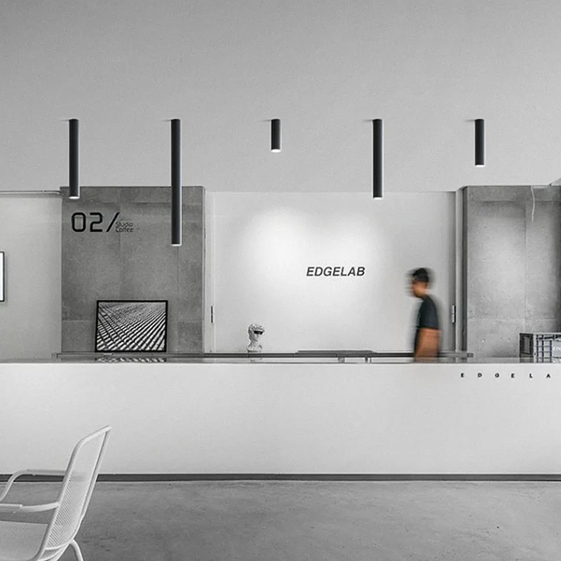 7W10W12W Modern Aluminum Long Tube Surface Mounted Spot Light for Indoor Living Room Kitchen Store & Office Ceiling Downlight