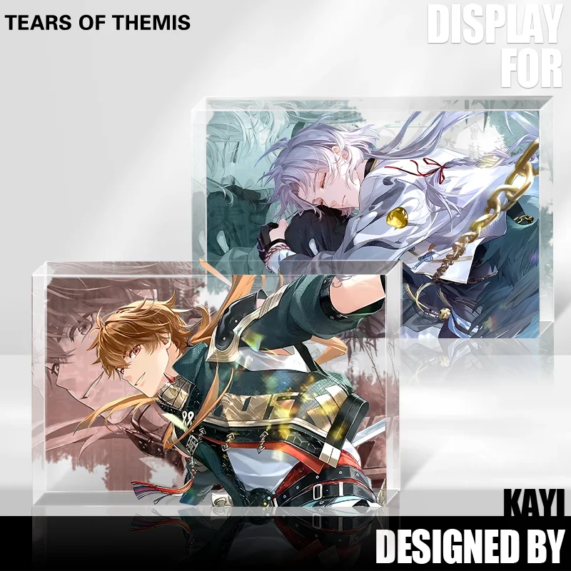 

Anime Game Tears of Themis Cosplay Crystal Acrylic Card Brick Cartoon Desktop Ornament Xmas Gift Collection