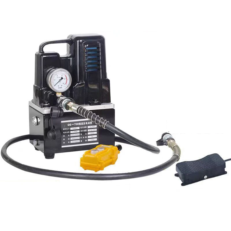 1200W High-Voltage Electric Pump Manual/Foot Switch Electric Hydraulic Pump Hydraulic Station 70MPa