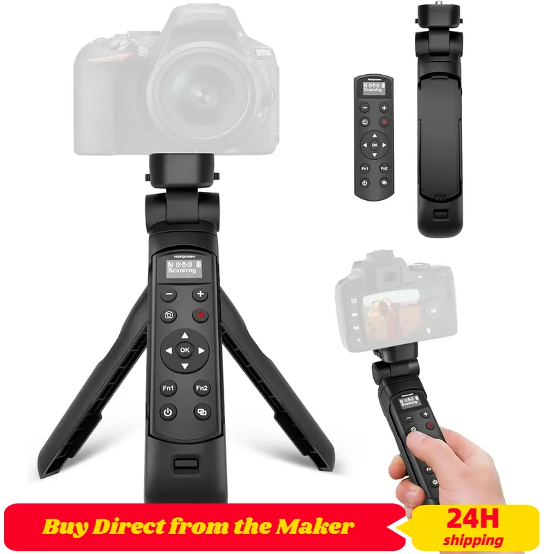 Trípode de agarre de disparo inalámbrico con pantalla OLED, Control remoto, liberación del obturador para Nikon B600/A1000/Z30/Z50/Z50II/Zfc/Z5/Z6II/