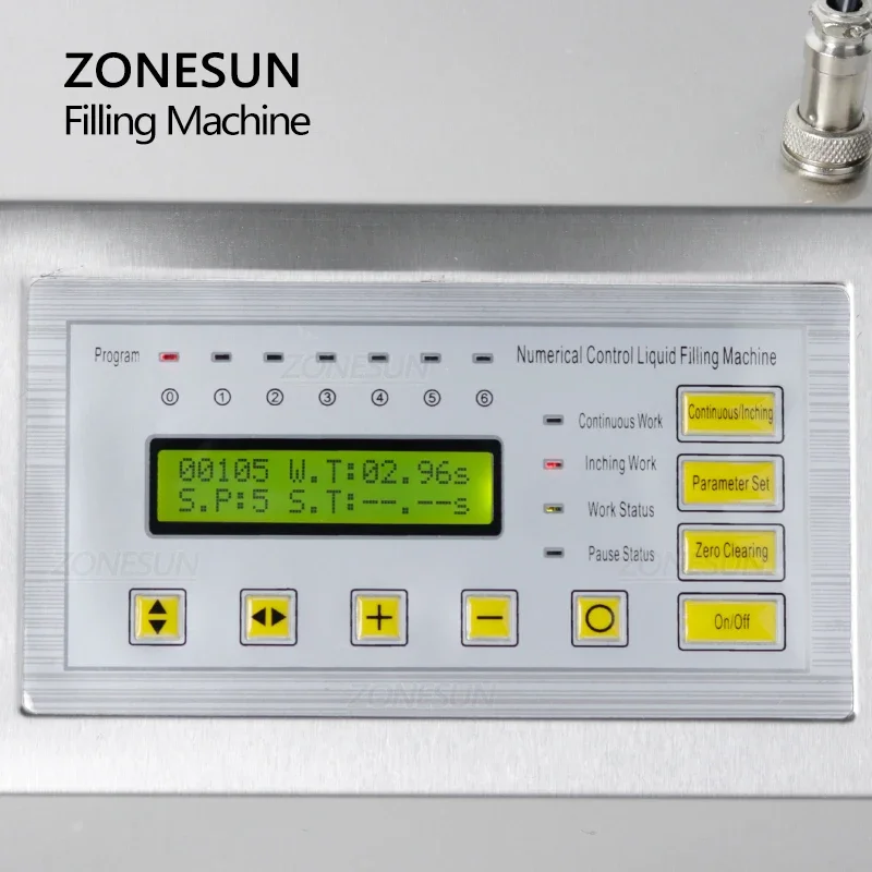 ZONESUN-Máquina De Enchimento De Dosagem, Bomba De Diafragma, Controle Digital, Suco, Garrafa De Óleo Essencial, Enchimento De Líquido De Água,