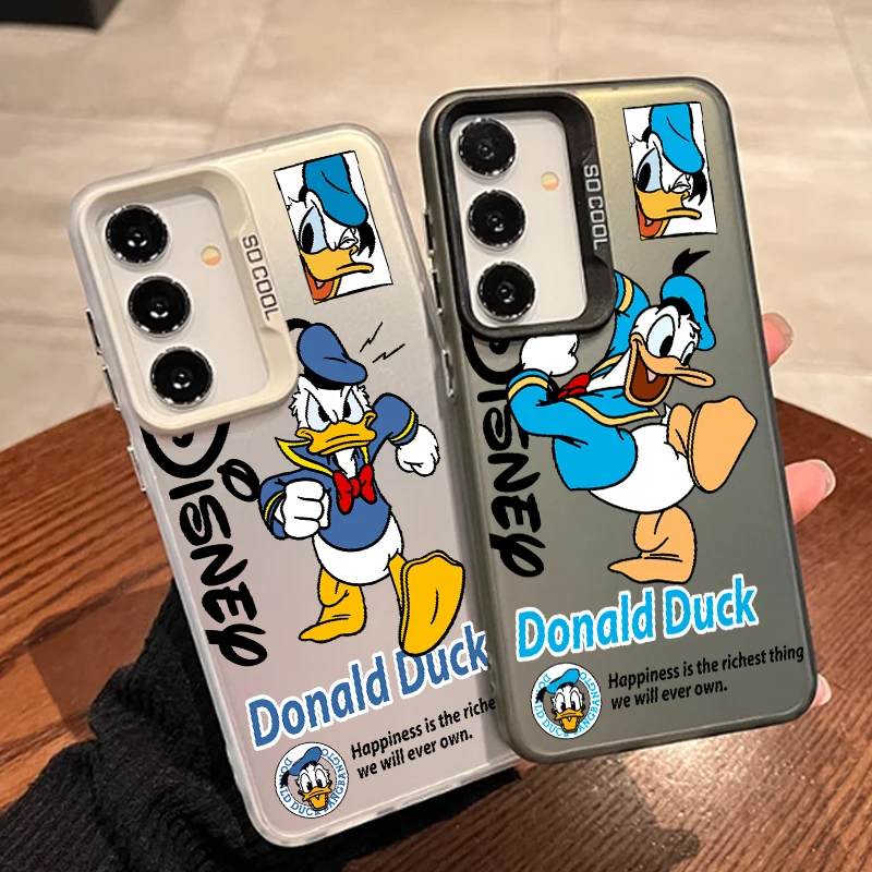 Duck Donald Disney Anime For Samsung A71 A52 A53 A51 A34 A33 A32 A21S A23 A15 A12 A13 A05 5G Colorful Silver Mobile Cover