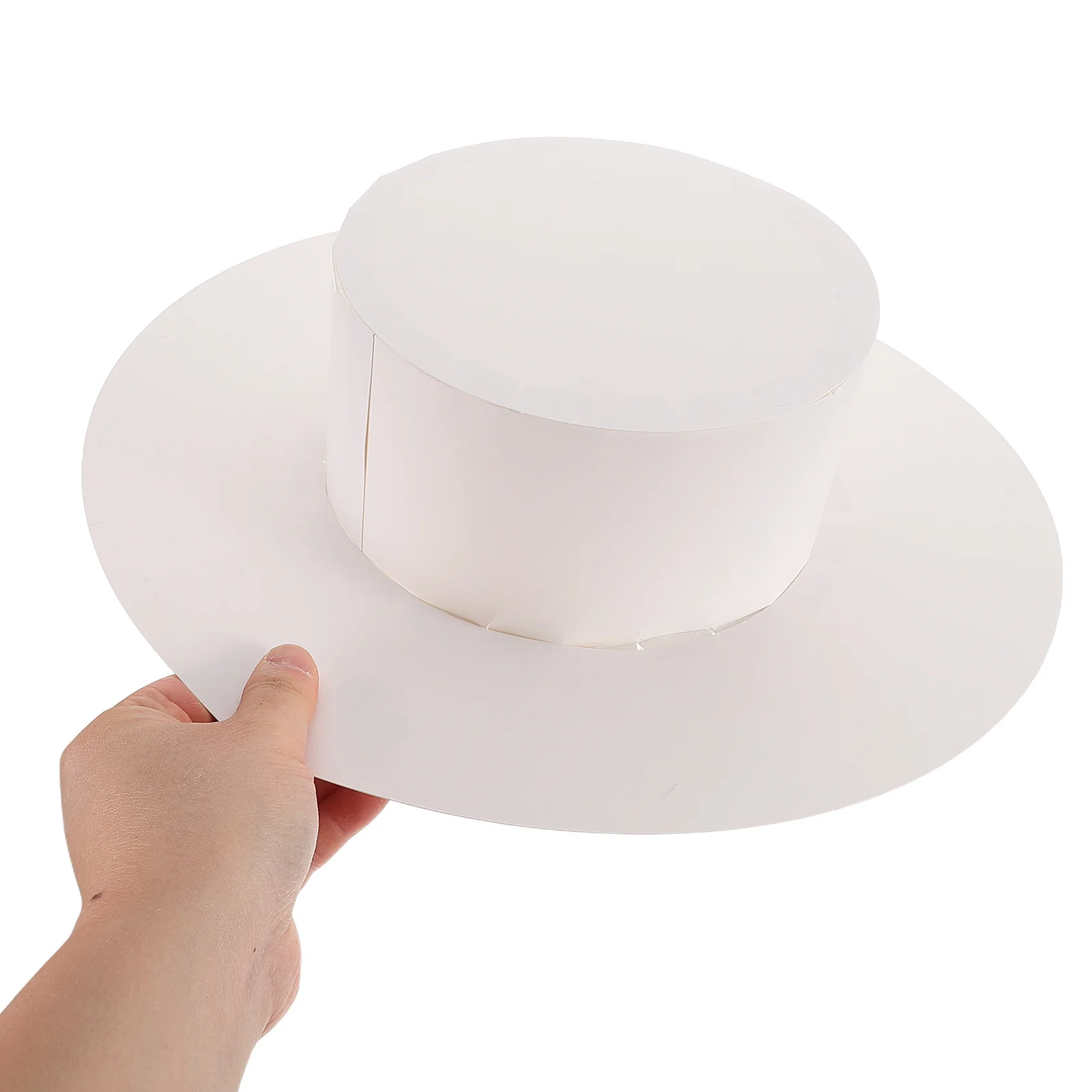 5 قطع من القبعات الورقية الفارغة للأطفال، قبعات الشمس اللوحة للأطفال، لوازم الحرف اليدوية الإبداعية، قبعة الشمس الورقية #1