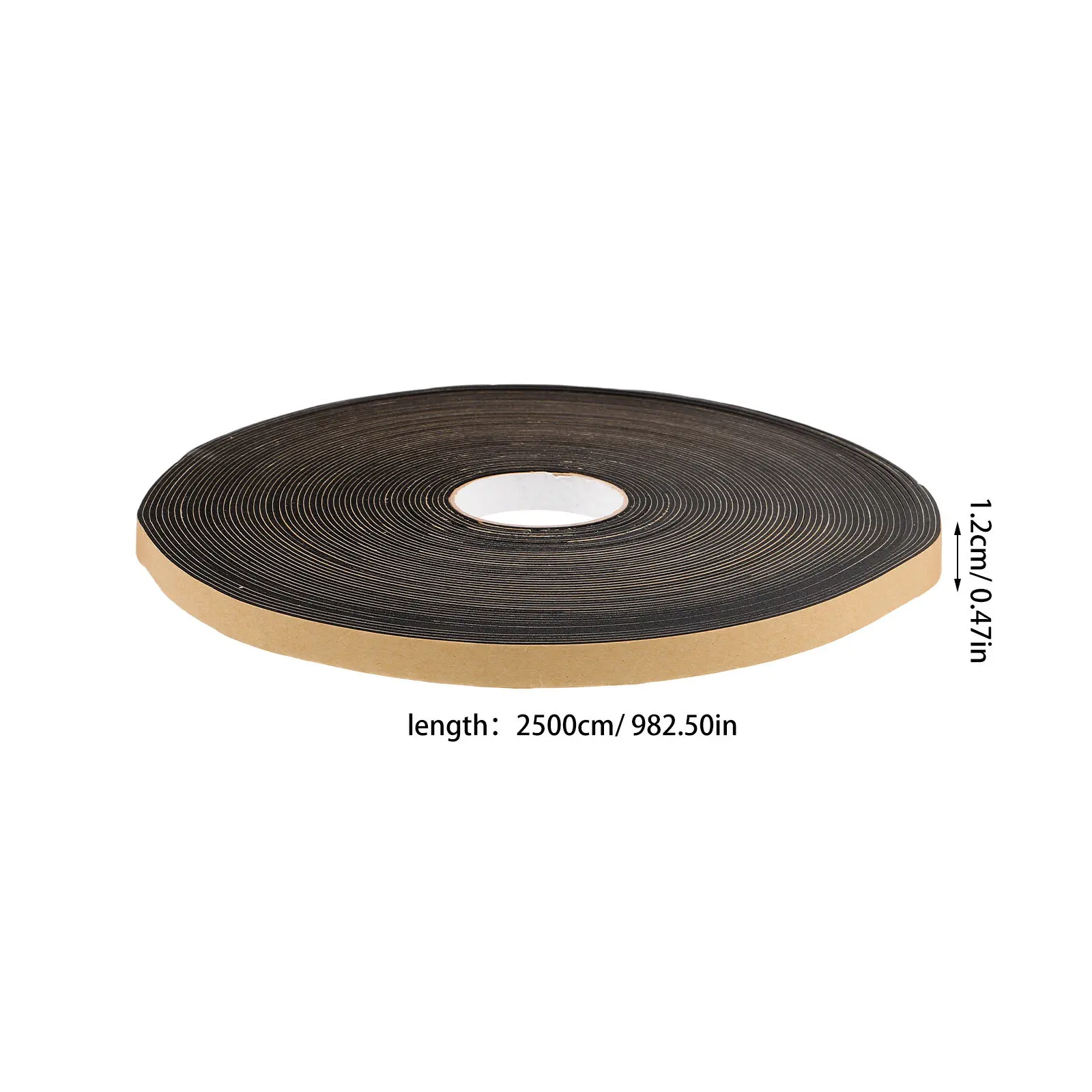 2 Rolls Car Speaker Seal Tape Acoustic Foam Seal Strip Anti-Vibration Soundproofing Tape Noise Reduction Gasket for Car Audio