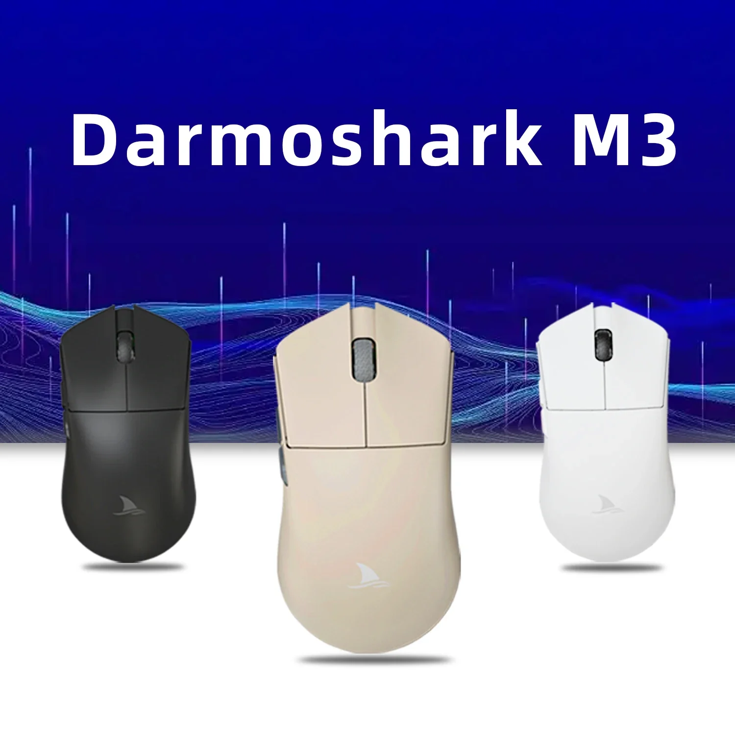 

Darmoshark M3 E-Sports Gaming Mouse 2.4GWireless Bluetooth PAM3395 26000 DPI Optical Computer Mice For Laptop PC 58g Lightweight