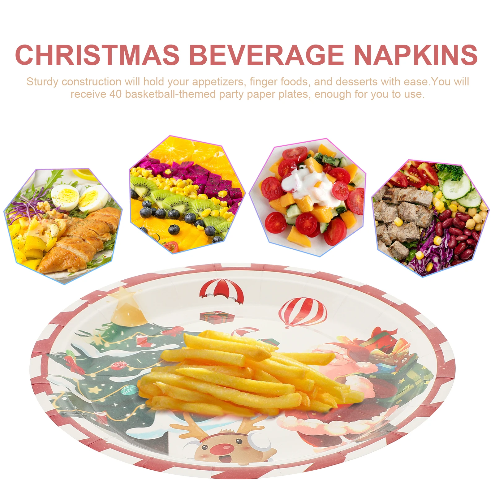 

Party Decorative Paper Tray Set Holiday Serving Utensils Cups Festival Plates Decoration Supplies Decorate Wedding Dinnerware