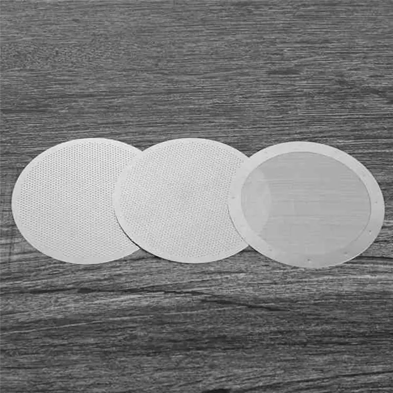 J1UL1N 30 Pack Metal Reusable Coffee Filter Mesh For Aeropress Coffee Maker Espresso Maker, Silver