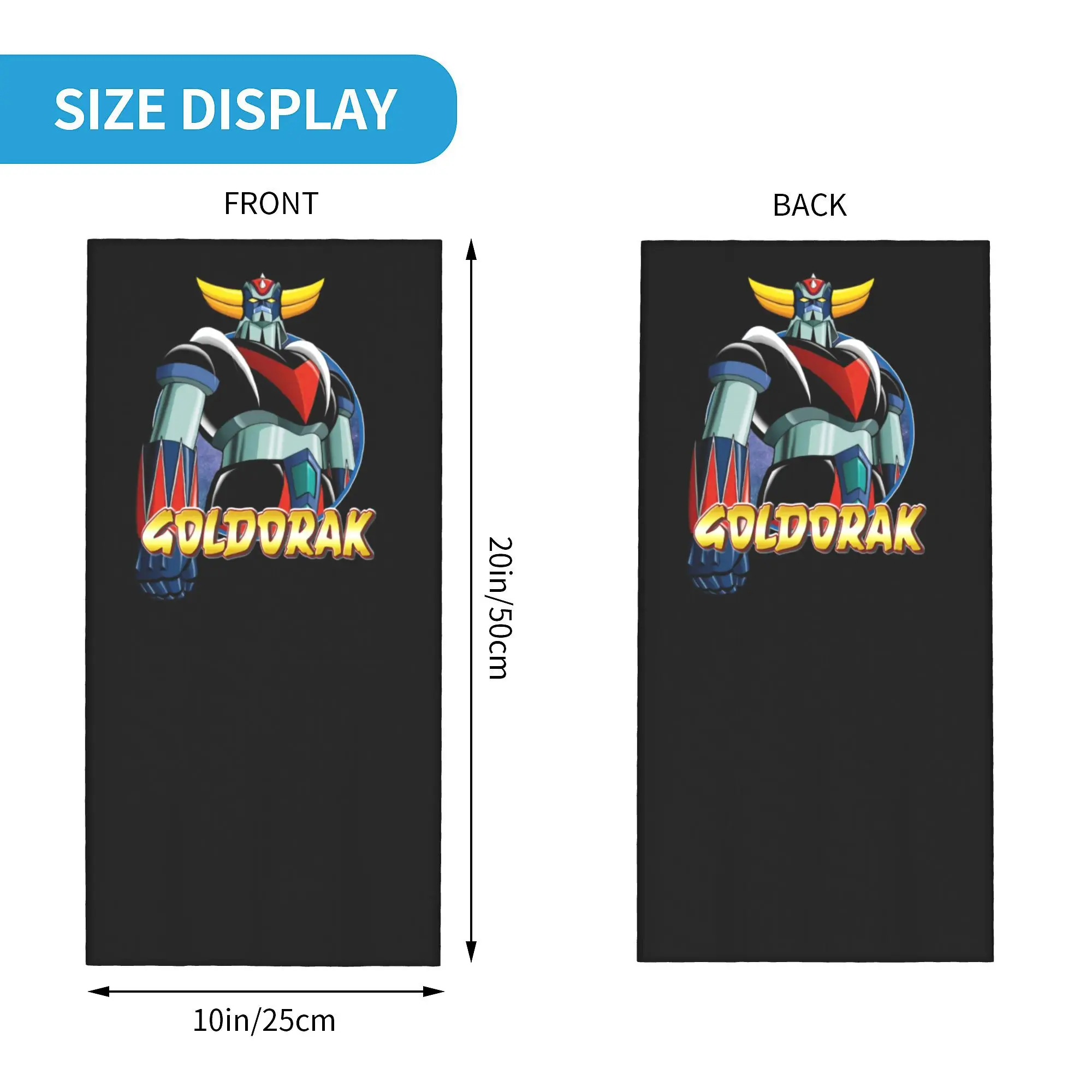 Custom UFO Robot Goldorak Grendizer Bandana Neck Gaiter for Hiking Men Women Wrap Scarf Anime Mechanical Warrior Headband Warmer