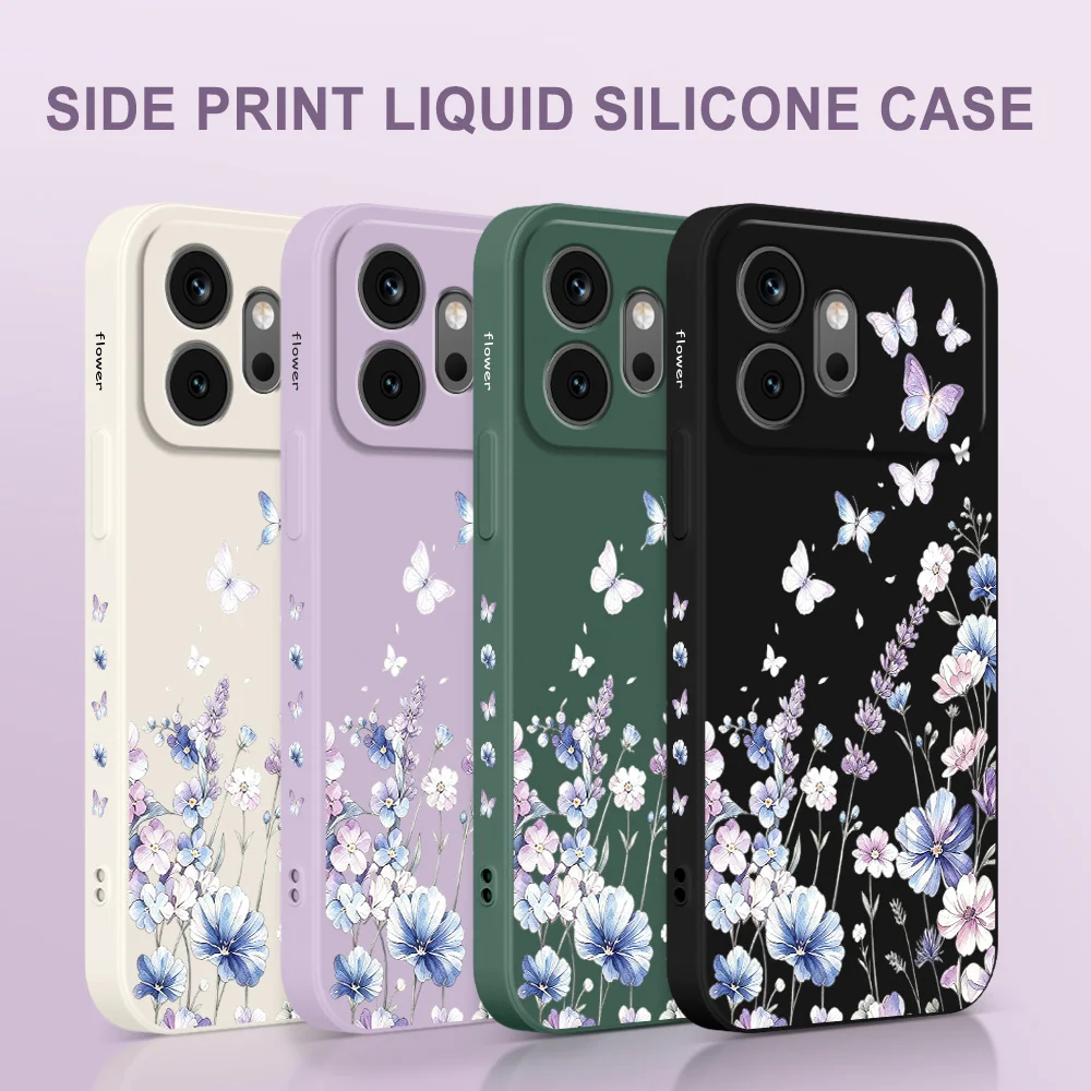 Funda de Teléfono Lily Butterfly para Huawei Honor 600 400 300 200 100 90 Pro Lite Smart Magic 8 7 4, Funda de Silicona Suave