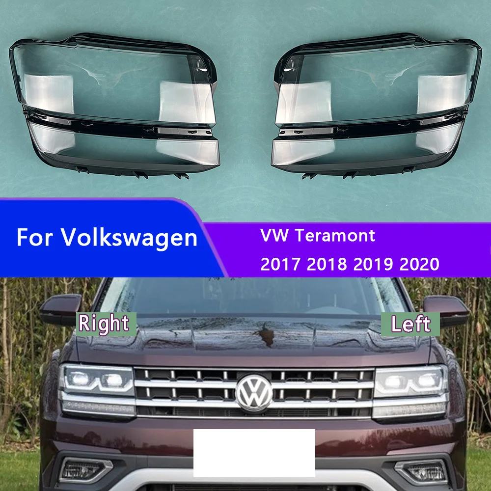 

For Volkswagen VW Teramont 2017 2018 2019 2020 Headlight Cover Shade Headlamp Shell Transparent Lampshade Case Lens Plexiglass