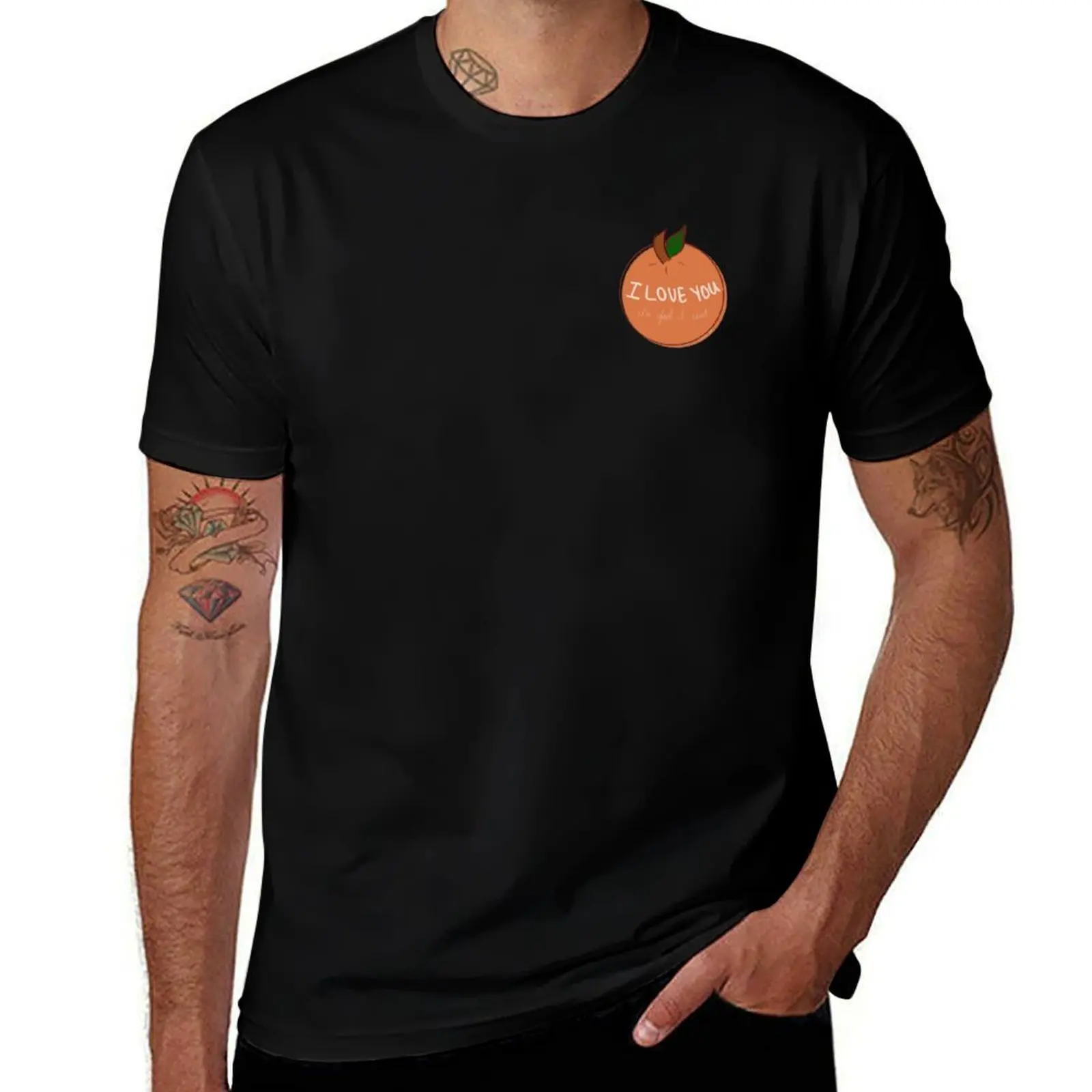 The Orange - Wendy Cope Poem - I Love You, I'm glad I exist T-Shirt basketball graphic tees men t shirt