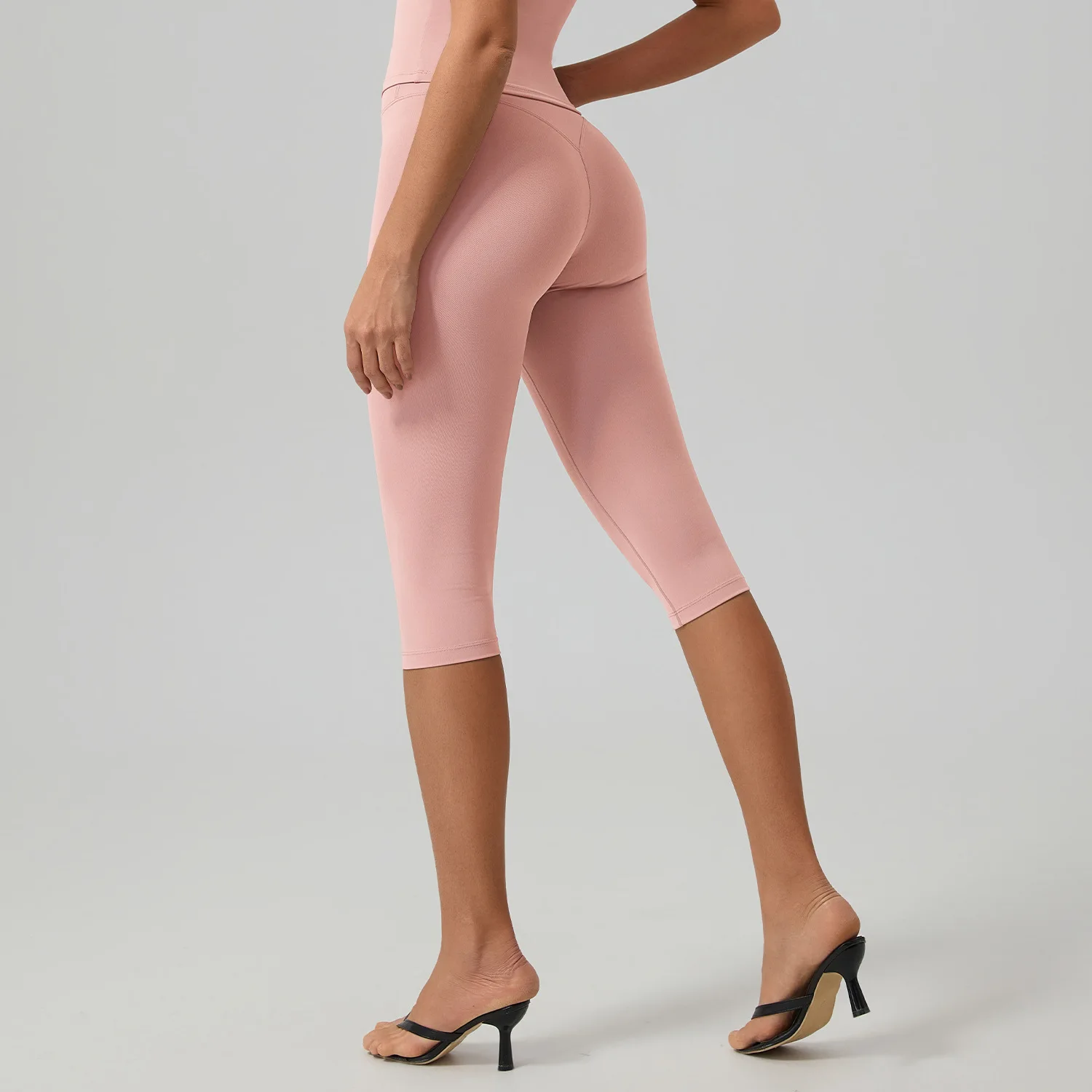 Women High Waist Capri Yoga Pants Quick Dry Workout Gym Fitness Running Sports Tights Butt Lift 3/4 Leggings Female Sportswear