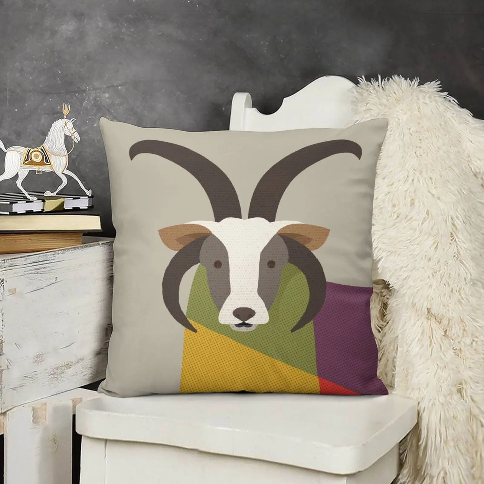 

Hello Jacob Sheep Throw Pillow Christmas Pillowcase Decorative Cushions ornamental pillows for living room Cushion Child pillow