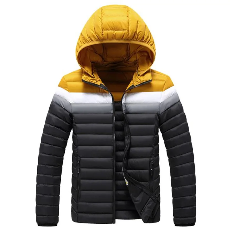 Nicewinter Warme Waterdichte Jas Mannen Nieuwe Herfst Dikke Hooded Parka Heren Mode Toevallige Jas