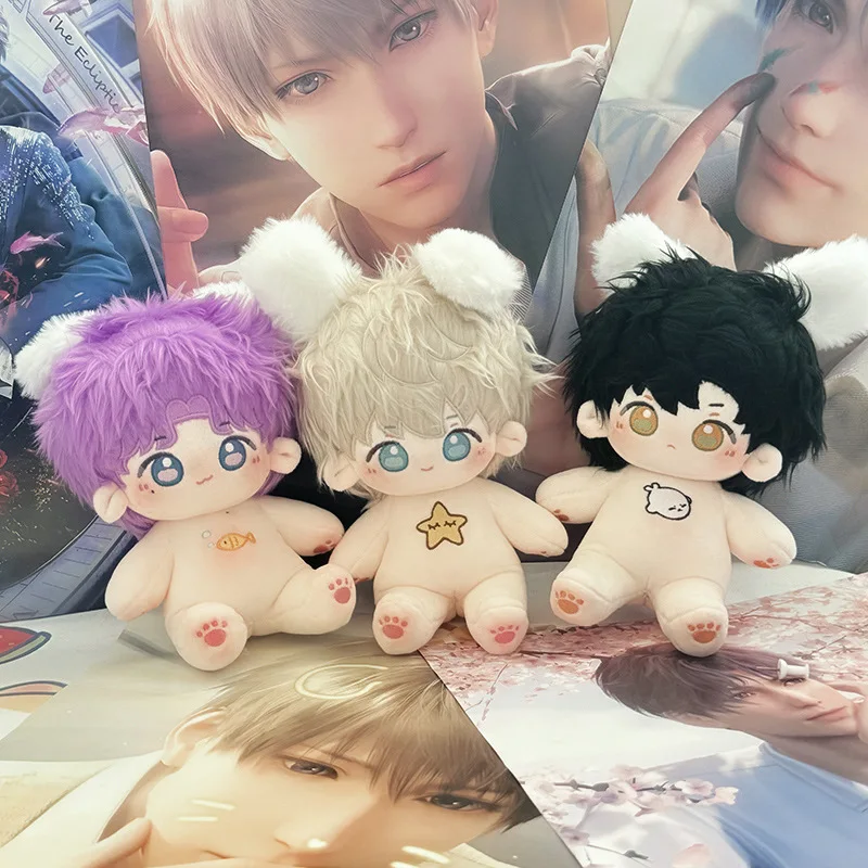 20CM Standing Figures Love and Deepspace Zayne Xavier Rafayel Anime Student Game Short Plush Body Idol Star Cartoon Xmas Gifts