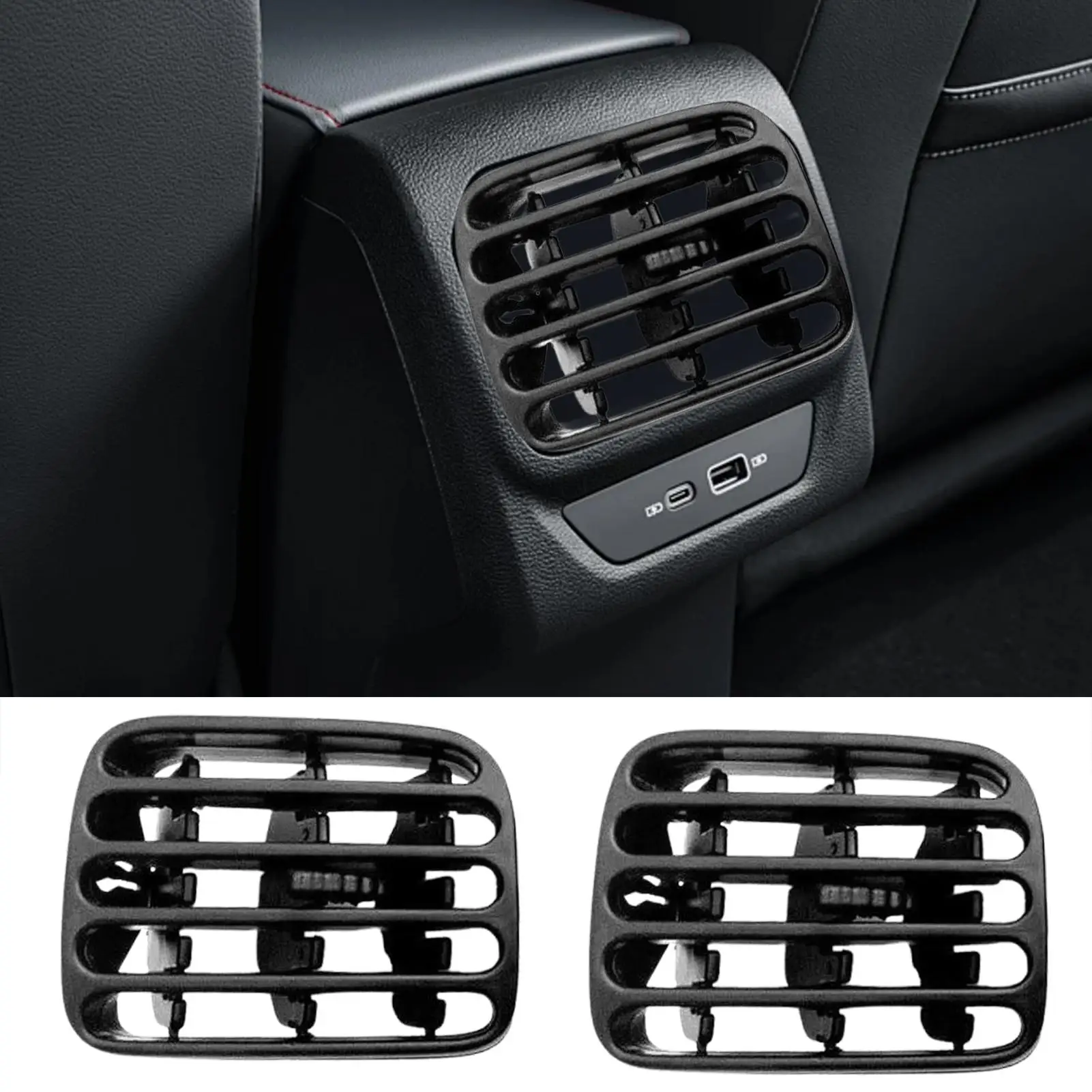 

Ventilation Grille for Clio II 1998-2001Car Dashboard Air Vent Panel Replacement No Drilling High-Strength Vehicle Accessories