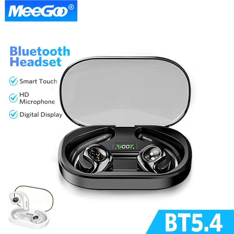 

MeeGoo Y3 Wireless Bluetooth Earphone Hanging Ear Waterproof Headset Long battery life Stereo sports Earbud Digital Display
